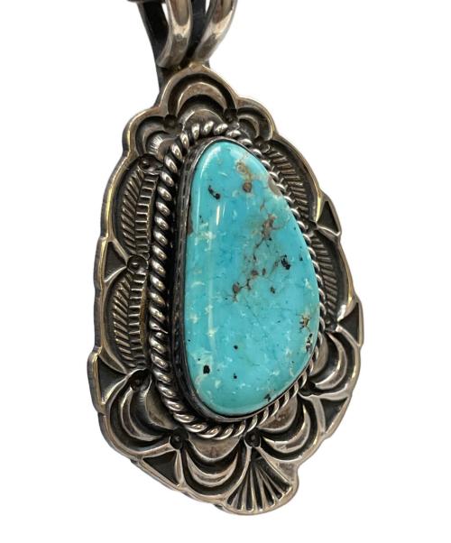 NO BRAND（ノーブランド）NO BRAND (ノーブランド) ナバホターゴイズペンダント シルバーの古着・服飾アイテム