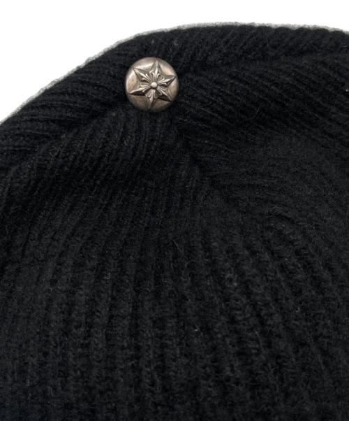 CHROME HEARTS（クロムハーツ）CHROME HEARTS (クロムハーツ) BIG DADDY CASHMERE BEANIE ブラック サイズ:ONE SIZEの古着・服飾アイテム