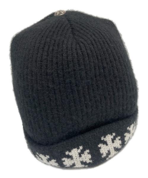 CHROME HEARTS（クロムハーツ）CHROME HEARTS (クロムハーツ) BIG DADDY CASHMERE BEANIE ブラック サイズ:ONE SIZEの古着・服飾アイテム