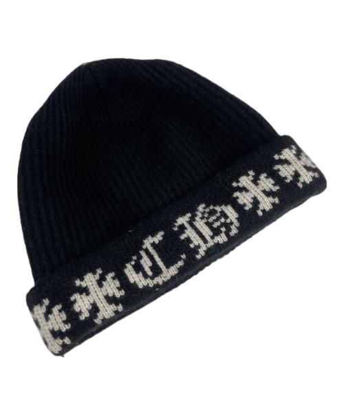 CHROME HEARTS（クロムハーツ）CHROME HEARTS (クロムハーツ) BIG DADDY CASHMERE BEANIE ブラック サイズ:ONE SIZEの古着・服飾アイテム