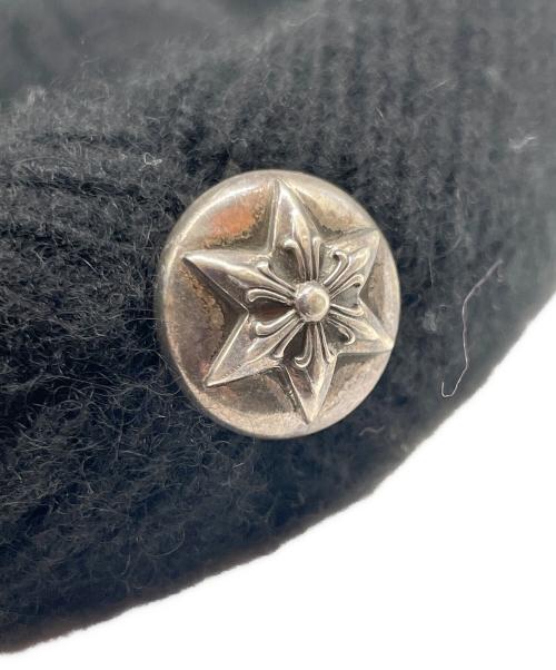CHROME HEARTS（クロムハーツ）CHROME HEARTS (クロムハーツ) BIG DADDY CASHMERE BEANIE ブラック サイズ:ONE SIZEの古着・服飾アイテム
