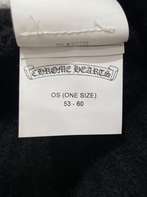 CHROME HEARTS（クロムハーツ）CHROME HEARTS (クロムハーツ) BIG DADDY CASHMERE BEANIE ブラック サイズ:ONE SIZEの古着・服飾アイテム
