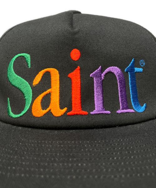 SAINT MICHAEL（セントマイケル）SAINT MICHAEL (セントマイケル) SAINT CAP ブラックの古着・服飾アイテム