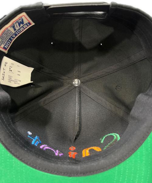 SAINT MICHAEL（セントマイケル）SAINT MICHAEL (セントマイケル) SAINT CAP ブラックの古着・服飾アイテム