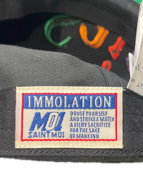 SAINT MICHAEL（セントマイケル）SAINT MICHAEL (セントマイケル) SAINT CAP ブラックの古着・服飾アイテム