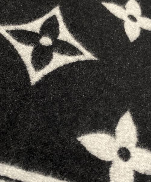 LOUIS VUITTON（ルイ ヴィトン）LOUIS VUITTON (ルイ ヴィトン) マフラー･コールド レイキャビック ブラック×グレーの古着・服飾アイテム