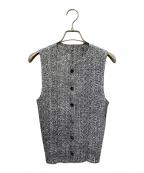 PLEATS PLEASEプリーツプリーズ）の古着「プリーツベスト」｜グレー