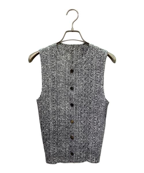 PLEATS PLEASE（プリーツプリーズ）PLEATS PLEASE (プリーツプリーズ) プリーツベスト グレー サイズ:3の古着・服飾アイテム