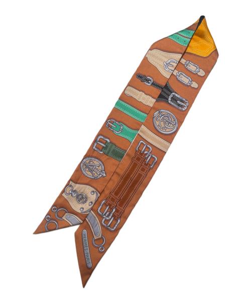 HERMES（エルメス）HERMES (エルメス) ツィリー 	HARNAIS DES PRESIDENTSH/大統領の馬具 ブラウンの古着・服飾アイテム