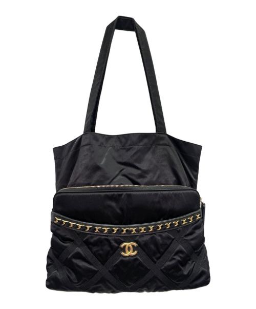 CHANEL（シャネル）CHANEL (シャネル) ココマーク ナイロントートバッグ ブラックの古着・服飾アイテム