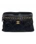 CHANEL (シャネル) ココマーク ナイロントートバッグ ブラック：220000円