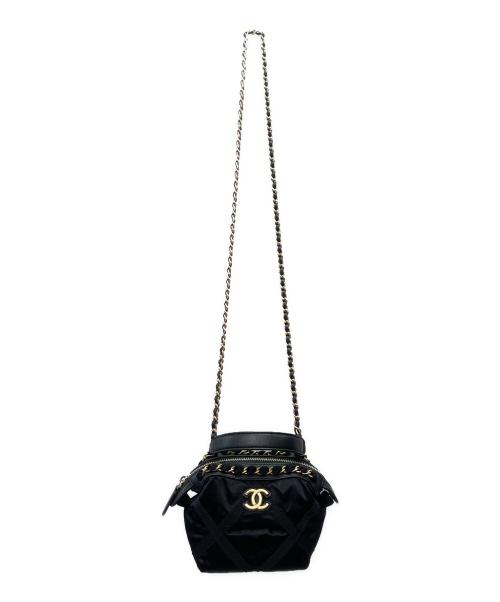 CHANEL（シャネル）CHANEL (シャネル) ココマークミニチェーンショルダーバッグ ブラックの古着・服飾アイテム