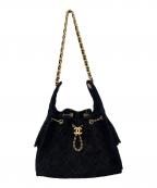 CHANELシャネル）の古着「CHANEL25 ミディアムハンドバッグ」｜ブラック
