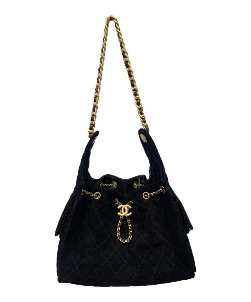 CHANEL（シャネル）CHANEL (シャネル) CHANEL25 ミディアムハンドバッグ ブラックの古着・服飾アイテム