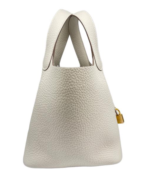 HERMES（エルメス）HERMES (エルメス) ピコタン PM/ゴールド金具/トリヨンクレマンス/クレ/K刻印 クレ サイズ:PＭ 未使用品の古着・服飾アイテム