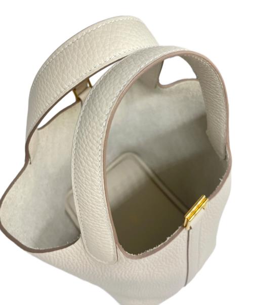 HERMES（エルメス）HERMES (エルメス) ピコタン PM/ゴールド金具/トリヨンクレマンス/クレ/K刻印 クレ サイズ:PＭ 未使用品の古着・服飾アイテム