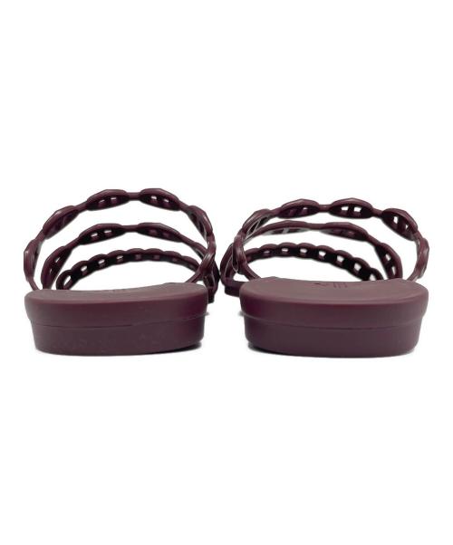 HERMES（エルメス）HERMES (エルメス) シェーヌダンクルラバーサンダル ボルドー サイズ:36 未使用品の古着・服飾アイテム