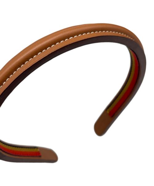 HERMES（エルメス）HERMES (エルメス) カチューシャ ブラウンの古着・服飾アイテム