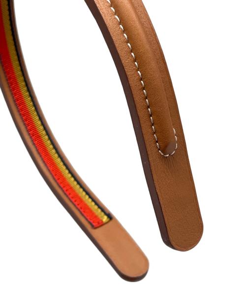 HERMES（エルメス）HERMES (エルメス) カチューシャ ブラウンの古着・服飾アイテム