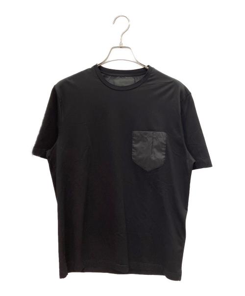 PRADA（プラダ）PRADA (プラダ) 半袖カットソー ブラック サイズ:Ｍの古着・服飾アイテム