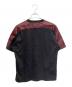 PRADA (プラダ) 三角ロゴプレート 半袖カットソー ブラック×ボルドー サイズ:Ｍ：45000円