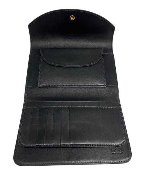 THE ROW（ザ ロウ）THE ROW (ザ ロウ) 3つ折り カーフ 財布 ブラックの古着・服飾アイテム