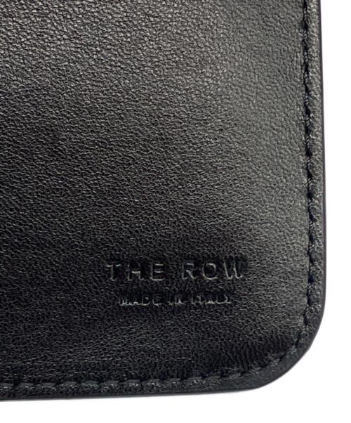 THE ROW（ザ ロウ）THE ROW (ザ ロウ) 3つ折り カーフ 財布 ブラックの古着・服飾アイテム