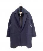 MONCLERモンクレール）の古着「ウール ドッキングコート」｜ネイビー