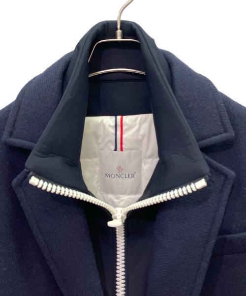 MONCLER（モンクレール）MONCLER (モンクレール) ウール ドッキングコート ネイビー サイズ:1の古着・服飾アイテム