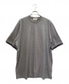 HERMESエルメス）の古着「袖デザイン 半袖Tシャツ」｜ライトグレー