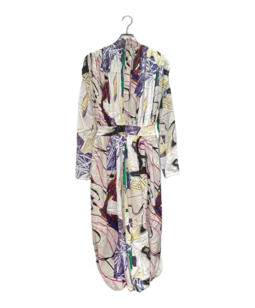 STELLA McCARTNEY（ステラマッカートニー）STELLA McCARTNEY (ステラマッカートニー) プリーツ 総柄ワンピース ベージュ サイズ:36の古着・服飾アイテム