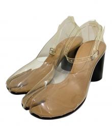 Martin Margiela22（マルタン・マルジェラ22）の古着「PVC 足袋クリアパンプス」｜ブラック×クリア