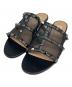 VALENTINO（ヴァレンティノ）の古着「スタッズ フラットサンダル」｜ブラック
