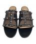VALENTINO (ヴァレンティノ) スタッズ フラットサンダル ブラック サイズ:36：18000円