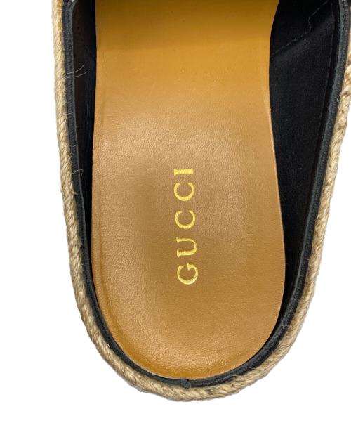 GUCC（グッチ）GUCC (グッチ) ホースビット エスパドリーユ ネイビー サイズ:7の古着・服飾アイテム