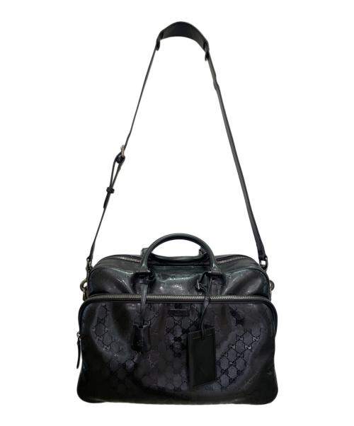 GUCCI（グッチ）GUCCI (グッチ) GG インプリメ ハンドバッグ ブラックの古着・服飾アイテム