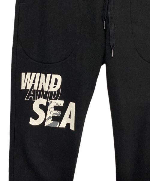 Hysteric Glamour（ヒステリックグラマー）Hysteric Glamour (ヒステリックグラマー) WIND AND SEA (ウィンダンシー) SWEAT PANTS ブラック サイズ:Mの古着・服飾アイテム