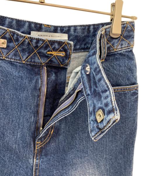 BORDERS at BALCONY（ボーダーズアットバルコニー）BORDERS at BALCONY (ボーダーズアットバルコニー) FLARE DENIM PANTS ブルー サイズ:36の古着・服飾アイテム