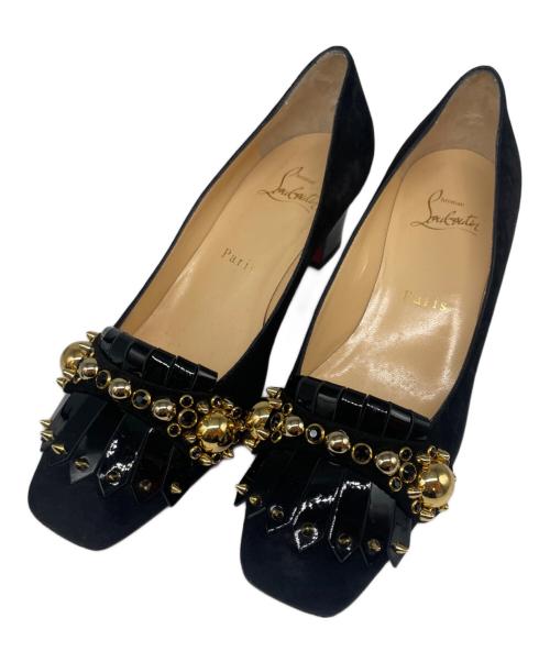 Christian Louboutin（クリスチャン・ルブタン）Christian Louboutin (クリスチャン・ルブタン) 総省パンプス ブラック サイズ:36 1/2の古着・服飾アイテム