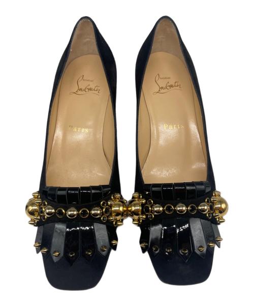Christian Louboutin（クリスチャン・ルブタン）Christian Louboutin (クリスチャン・ルブタン) 総省パンプス ブラック サイズ:36 1/2の古着・服飾アイテム