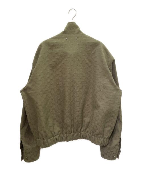 GUCCI（グッチ）GUCCI (グッチ) GGキャンバス ボンバージャケット カーキ サイズ:50の古着・服飾アイテム