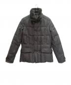 MOORERムーレー）の古着「ファー付 ダウンジャケット」｜ブラック