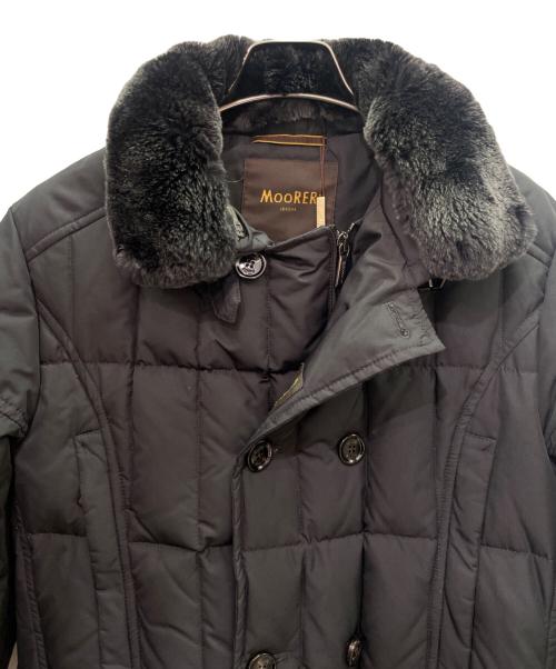 MOORER（ムーレー）MOORER (ムーレー) ファー付 ダウンジャケット ブラック サイズ:44の古着・服飾アイテム