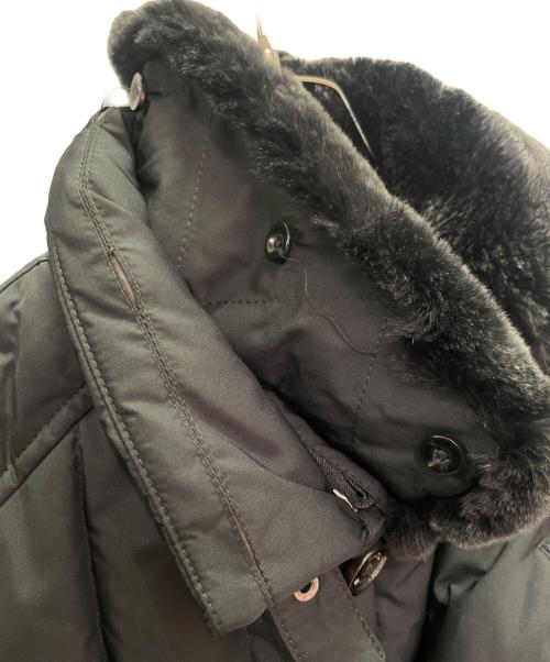 MOORER（ムーレー）MOORER (ムーレー) ファー付 ダウンジャケット ブラック サイズ:44の古着・服飾アイテム