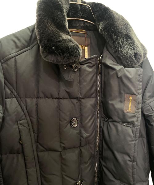 MOORER（ムーレー）MOORER (ムーレー) ファー付 ダウンジャケット ブラック サイズ:44の古着・服飾アイテム