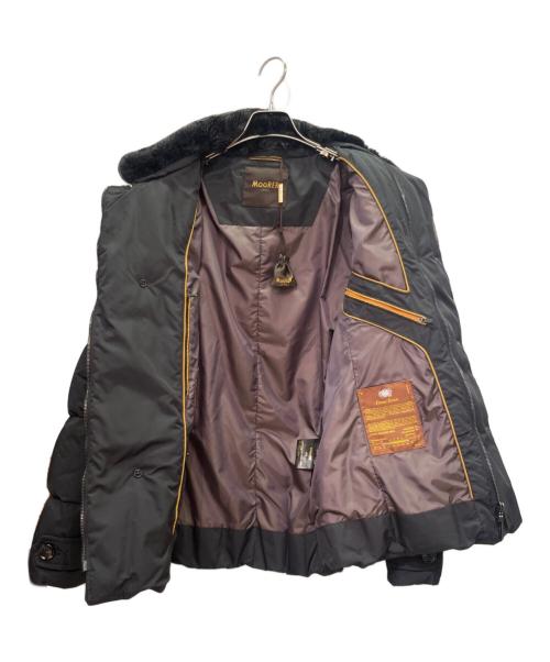 MOORER（ムーレー）MOORER (ムーレー) ファー付 ダウンジャケット ブラック サイズ:44の古着・服飾アイテム
