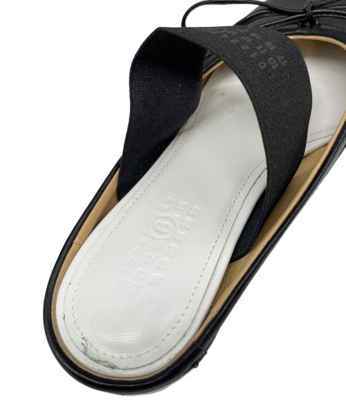 MM6 Maison Margiela（エムエムシックスメゾンマルジェラ）MM6 Maison Margiela (エムエムシックスメゾンマルジェラ) アナトミック ナンバリング バレエミュール ブラック サイズ:37 2/1の古着・服飾アイテム