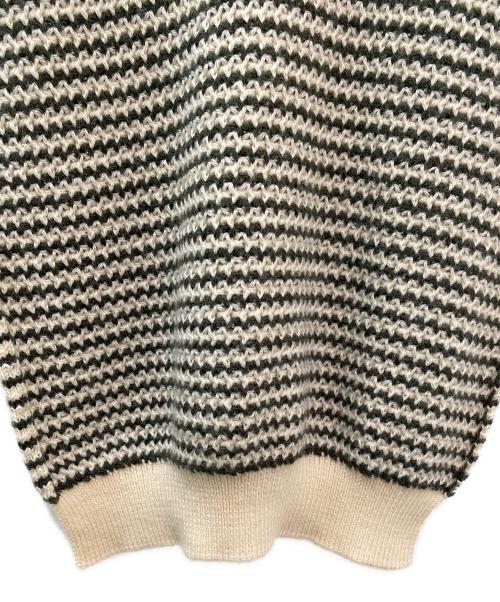 LOEWE（ロエベ）LOEWE (ロエベ) 切替ワンピース カーキ×ホワイト サイズ:Ⅿの古着・服飾アイテム