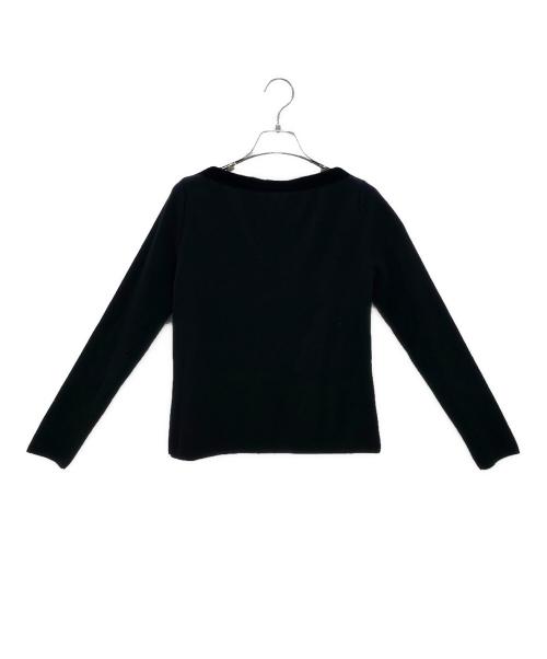 FOXEY（フォクシー）FOXEY (フォクシー) ビジュー付カシミヤシルクニット ブラック サイズ:38の古着・服飾アイテム