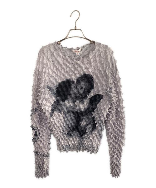 masu（エムエーエスユー）masu (エムエーエスユー) スパイキーエンジェルトップス ライトグレー サイズ:48の古着・服飾アイテム